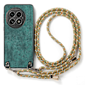 Miniatyrbild 2 av 4: Retro Läder Skal för OnePlus 13 med Justerbar Rem Multicolor Style D