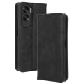 Miniatyrbillede 5 af 5: Stand Case til Honor 90 Lite 5g/x50i 5g Magnetisk Skal Retro Pu Læder Telefonpung Flip Cover Black