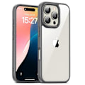 Pikkukuva 1 / 5: IPhone 16 Pro -kotelo, iskunkestävä ohut kova PC+pehmeä TPU-puhelinkuori- Multicolor Grey