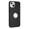 Miniatyrbild 2 av 5: Matt Tpu- case för Iphone 15 Plus, spegelliknande ring Kickstand Phone Shell anti-scratch Cover Silver