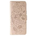 Pikkukuva 4 / 5: Xiaomi 14T Pro -kotelon lompakkoteline, jossa on painettu ruusu- ja perhoskuvio, PU-nahkainen puhelinkotelo Multicolor Rose Gold