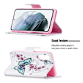 Miniatyrbillede 4 af 5: Wallet Design Mønster Print Fuld Beskyttelse Læder Stand Cover Case til Samsung Galaxy S21 FE 5G