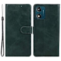 Pikkukuva 1 / 5: Motorola Moto E13 4G Vasikannahkakuvioinen Nahkainen Puhelinkotelo Käännettävä Lompakkoteline Suojus Multicolor Style E