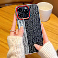 Pikkukuva 5 / 5: iPhone 16 Pro -kotelo, kameratyylinen hiilikuitukuvioitu nahka+PC-puhelinkuori