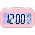 Miniatyrbild 1 av 5: Wake Up Radio Alarm C LED Digital Display Elektronisk temperaturbordslarm C USB Laddning Studentbänk Cs Sun Pink 13.6x4.6x7.5cm