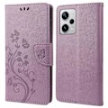 Pikkukuva 1 / 5: Xiaomi Redmi Note 12 Pro+ 5G -puhelimen suojakotelo, PU-nahkaa, kukka- ja perhoskuviointi, lompakkokotelo Multicolor Style H