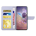 Miniatyrbild 2 av 5: Fodral för Samsung Galaxy A55 5G med fjärilsmönster, läder och handledsrem Multicolor Style C