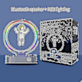Miniatyrbild 2 av 5: Klocka Bluetooth Högtalare Klocka Bord Gio Bord Klocka Sovrum Dekoration Bord Klocka Sovrum Gio Glödande väckarklocka A Silver