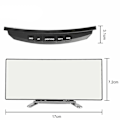 Miniatyrbild 3 av 5: Digital LED Väckarklocka Termometer Snooze Mirror Display Kalender Temperatur