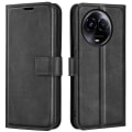 Miniatyrbillede 1 af 5: Til Realme 11x 5g Telefon Cover Wallet Stand Pu Læder Shell Kalvetekstur Fuld Beskyttelse Telefon Cover Black