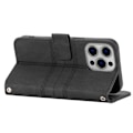 Miniatyrbilde 3 av 5: For iPhone 15 Pro Max Deksel Preget Lær Stativ Støtsikkert Telefondeksel med Stropp Multicolor Style C