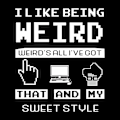 Pikkukuva 2 / 5: It Crowd Maurice Moss Weird Is All Ive Got miesten t-paita Black L
