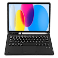 Pikkukuva 2 / 5: Type C A10B-A iPad 10.9 (2022) -mallille, karkkivärinen kynäpaikkamuotoilu, nahka + TPU-tablettitelinekotelo Multicolor Style A