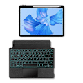 Miniatyrbillede 2 af 5: Læderetui + Bluetooth-tastatur med baggrundsbelyst trackpad til Huawei MatePad Pro 11 (2022) Multicolor Style A
