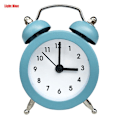 Miniatyrbillede 2 af 5: Vækkeur Lilone Dobbelt Klokke Højlydt Til Tunge Sovere Soveværelse Lys Gul Mini Light Blue