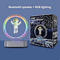 Miniatyrbild 2 av 4: Klocka Bluetooth Högtalare Klocka Bord Gio Bord Klocka Sovrum Dekoration Bord Klocka Sovrum Gio Glödande väckarklocka A Silver