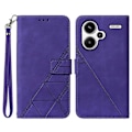 Miniatyrbild 1 av 5: YB Imprinting Series-1 Fodral för Xiaomi Redmi Note 13 Pro+ 5G Plånbok Läder Linjemönster Telefonskal Multicolor Style E