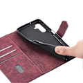 Miniatyrbilde 5 av 5: Lærveske med RFID-blokkering, lommebokstativ og stropp til Samsung Galaxy A16 5G/A16 4G Multicolor Style C