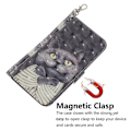 Miniatyrbillede 4 af 5: Etui med 3D-mønsterprint i læder med rem til Xiaomi Redmi Note 13 5G/Note 13 5G Multicolor Embracing Cat