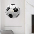 Miniatyrbillede 4 af 5: Fodbold Akryl Lydløs Vægur Soveværelse Stue Alarmur Fødselsdag Julegaver Gave F