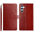 Miniatyrbillede 1 af 5: Til Samsung Galaxy A05s 4G Etui PU Læder Y-formet Linje Præget Wallet Telefon Cover Multicolor Style D