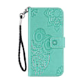 Miniatyrbillede 2 af 5: Imprint Blomst Ugle Mønster Stand Læder Wallet Case Cover til Samsung Galaxy A32 5G/M32 5G