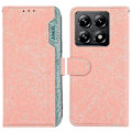 Miniatyrbild 1 av 5: Fodral för Xiaomi 14T Pro Färgskarvning Läder Flip Telefonfodral RFID-blockering Multicolor Style A