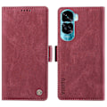 Miniatyrbillede 1 af 5: YIKATU YK-005 PU Læder Etui med Støttefod og Pung til Honor 90 Lite 5G/X50i 5G - Hudvenlig Multicolor Style F
