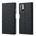 Pikkukuva 1 / 5: VILI DMX -sarjan korttipidike, nahkainen suojakotelo jalustalla Xiaomi Redmi Note 10 5G/Poco -puhelimelle
