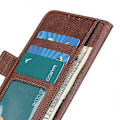 Miniatyrbillede 4 af 5: Til Motorola Moto G75 5G Etui Stativ Kohud Tekstur PU Læder Telefon Cover Multicolor Style C