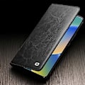 Pikkukuva 4 / 5: QIALINO iPhone 14 Plus Täyssuojaava Puhelinlompakkokotelo Jalustalla Aitoa Nahkaa Multicolor Style A