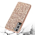 Pikkukuva 5 / 5: Kimaltavat paljetit, pinnoitettu TPU-kehys + PC-hybridikuori Samsung Galaxy S21 4G/5G -puhelimelle Multicolor Style D
