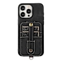 Miniatyrbillede 2 af 5: Style 02 Til iPhone 15 Pro Max Etui Vertikal Flip Korttaske TPU+PU Mobiltelefon Cover Multicolor Style A