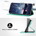 Miniatyrbillede 4 af 5: Til iPhone 13 Pro Cover Præget PU Læder Wallet Mobiltelefon Etui Multicolor Style C