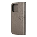 Miniatyrbillede 3 af 5: Ugle Træ Præget Tegnebog Stand Læder Telefon Cover til iPhone 13 6.1 tommer