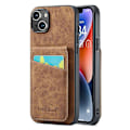 Miniatyrbillede 1 af 5: FIERRE SHANN Telefoncover med kortlommer til iPhone 14, stativ, RFID-blokering, PU-læder + TPU-telefonetui Multicolor Style F