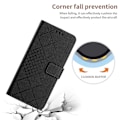 Miniatyrbild 5 av 5: HT06 Skal för Xiaomi 14 Anti-repa Präglat PU Läder Litchi Textur Smartphone Skydd Multicolor Style A