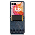 Pikkukuva 5 / 5: Motorola Razr 50 Ultra 5G/Razr+ 2024 5G -puhelimen suojakotelo korttipidikkeellä, retro nahka+PC-puhelinkuori Multicolor Style D