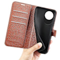 Miniatyrbillede 4 af 5: Til ZTE Blade A35 Lite Etui Litchi Tekstur Stødsikkert Læder Wallet Telefon Cover - Grøn Multicolor Brown