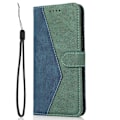 Miniatyrbillede 4 af 5: Til Samsung Galaxy A26 5G Cover Farvesplejsning Tegnebog Stativ Læder Telefonetui med Håndledsrem Multicolor Style B