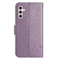 Miniatyrbillede 5 af 5: Til Samsung Galaxy A26 5G Etui Wallet Stand Præget Sommerfugl Blomst PU Læder Telefon Cover Multicolor Style D