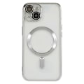 Pikkukuva 4 / 5: iPhone 14 Plus Magneettikotelo WANLONFENG Galvanoidulla TPU-kuorella ja linssisuojalla + 2 kpl karkaistua lasia Multicolor Silver