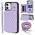 Miniatyrbillede 1 af 5: Style 008 Stødsikkert etui til iPhone 11 RFID-blokerende PU+TPU telefoncover med stropper Multicolor Style E