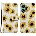Pikkukuva 1 / 5: Oppo A38 4G -kotelo, kuvioitu PU-nahkainen jalustallinen lompakkokotelo Multicolor Style D