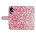 Miniatyrbillede 5 af 5: Mobiltelefonetui til Oppo A58 4G, Wallet Stand Shell PU Læder Solsikke Præget Telefoncover Multicolor Style E