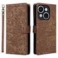 Miniatyrbillede 1 af 5: Pung etui til itel A50C A669L RFID-blokering PU læder cover stativ visning Multicolor Style B