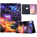 Miniatyrbillede 1 af 5: Stativetui med mønstertryk i læder til Lenovo Tab M9 TB-310FU tablet med automatisk våge/dvale funktion Multicolor Nebula