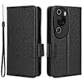 Miniatyrbillede 1 af 5: Litchi Tekstur Læder Etui til Huawei P60 Art Ridsefast Stå Telefonpung Cover Multicolor Style A
