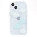 Pikkukuva 1 / 5: Takakansi iPhone 13 6.1 tuumalle, 3D Perhonen/Pilvi Kuvio Epoksi TPU Puhelinkotelo Multicolor Style B
