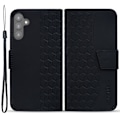 Miniatyrbillede 1 af 5: Til Samsung Galaxy A34 5G Etui Rombe Præget PU Læder Telefon Wallet Cover Multicolor Style C